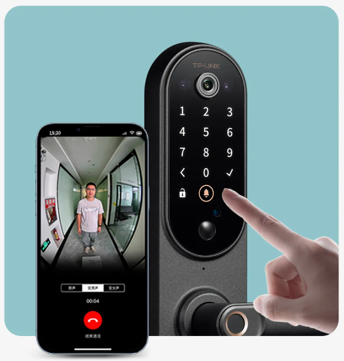 配备 AI 智能猫眼远程看家 TP-LINK TL-SL21 Pro 智能门锁发布