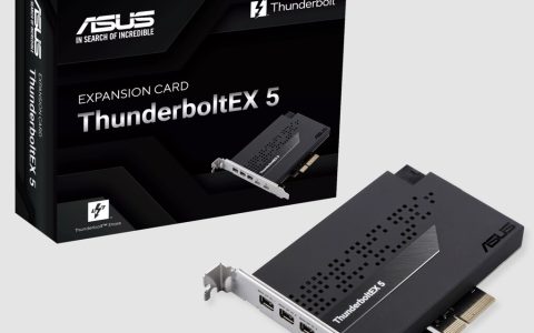 华硕也推出其 Thunderbolt 5 扩展卡产品
