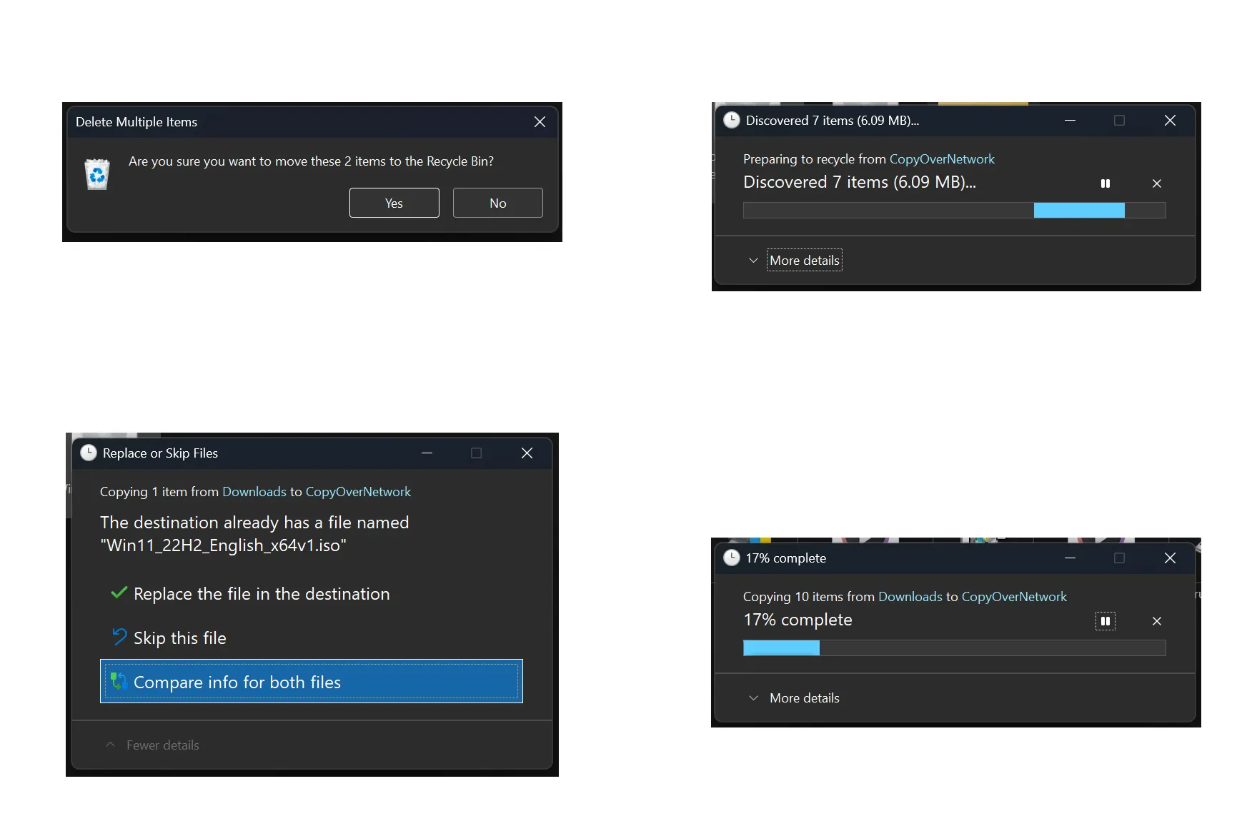 Windows 11的暗黑模式在文件资源管理器界面中变得更加统一