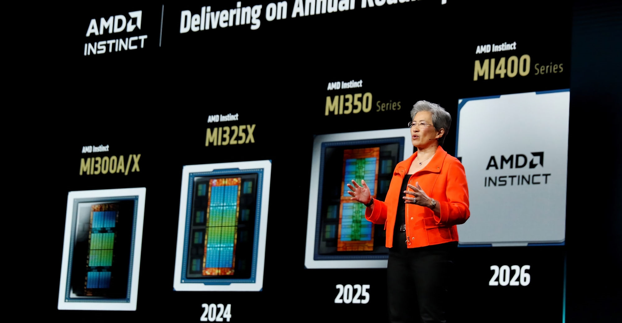AMD CEO苏姿丰确认MI450加速卡明年发布