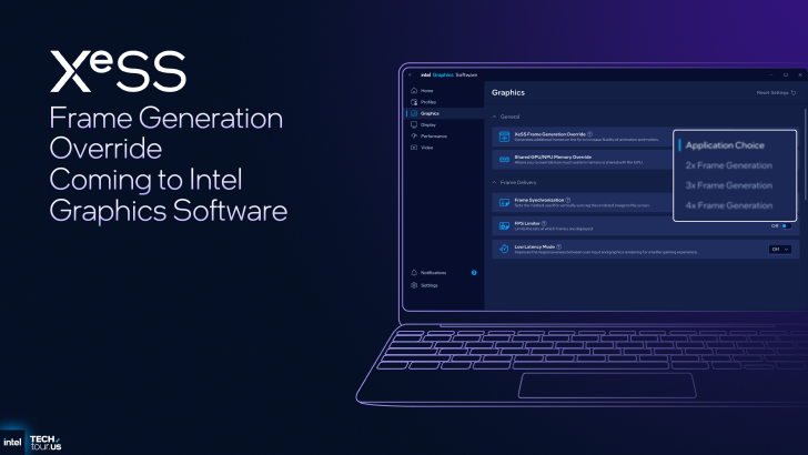 Intel正式公布XeSS MFG多帧生成：帧率暴增4倍 老产品也能用
